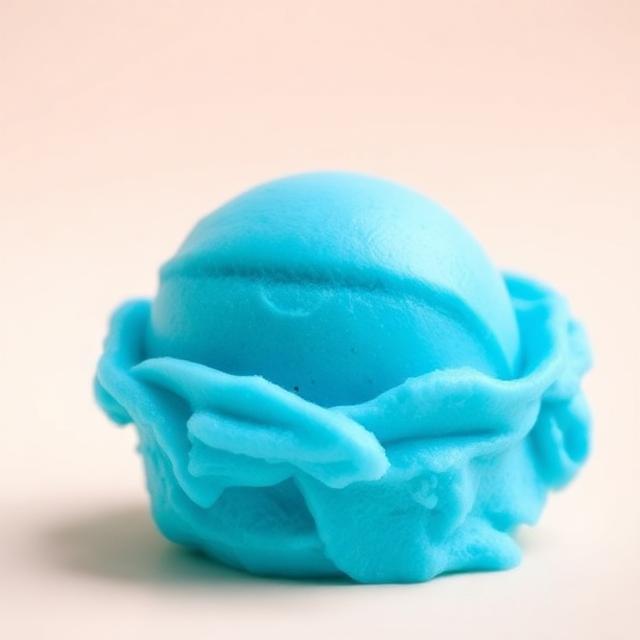 Scoop of Blue Bubblegum ice cream