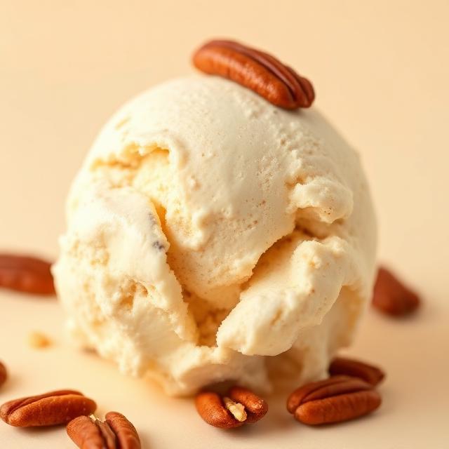 Scoop of Butter Pecan ice cream