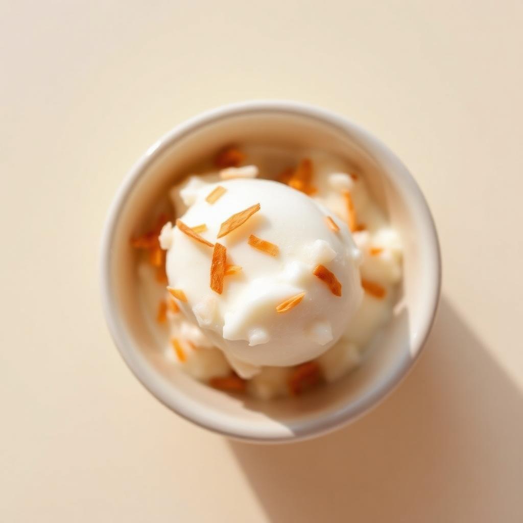 Scoop of Coconut ice cream
