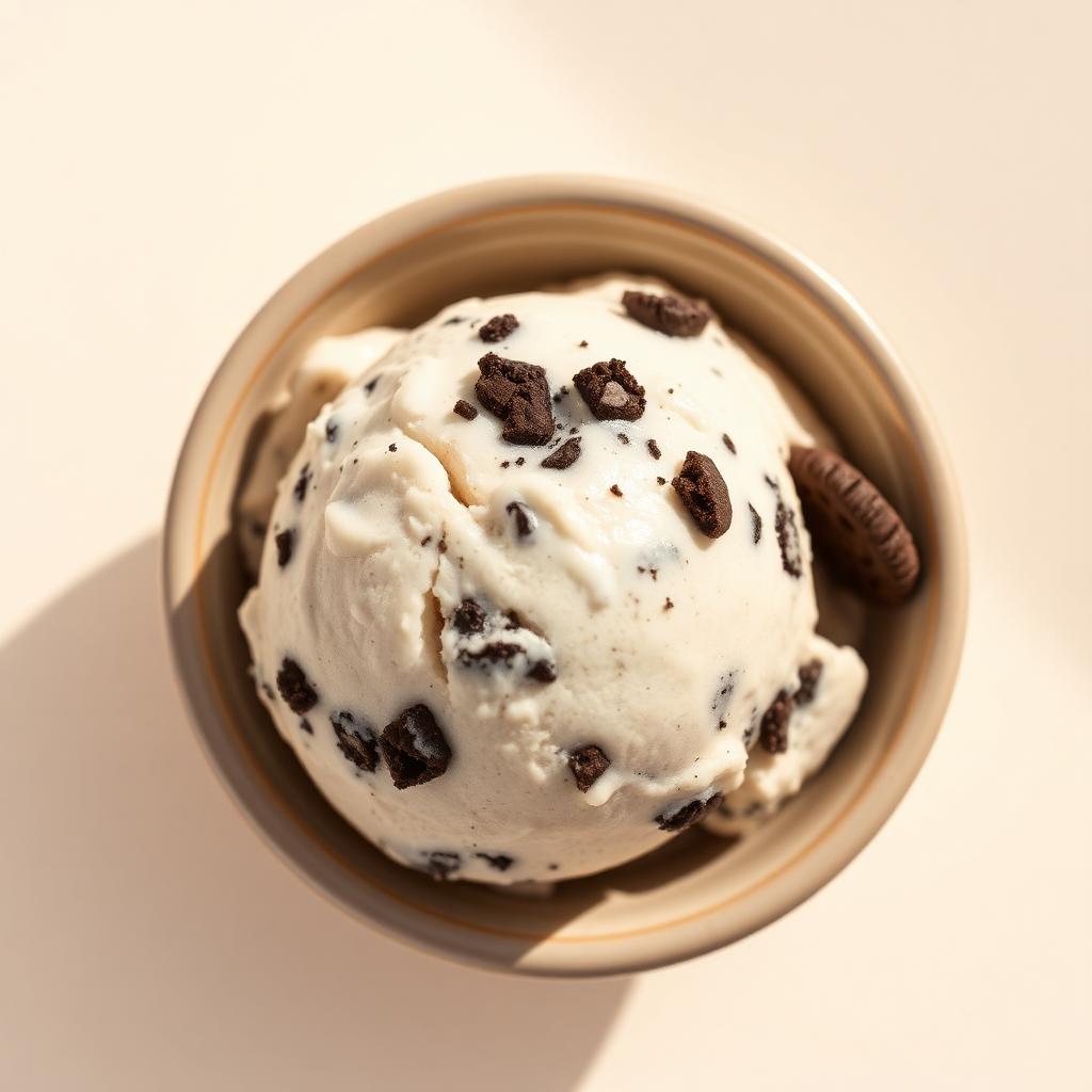 Scoop of Cookies and Cream ice cream