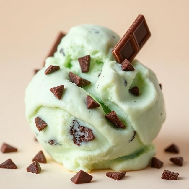 Scoop of Mint Chip ice cream